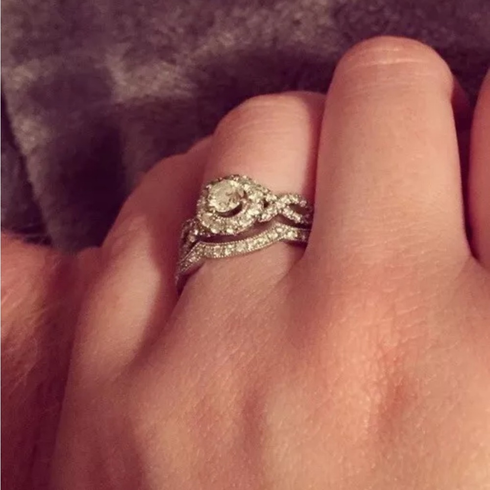 14k White Gold Neil Lane Bridal Set